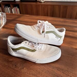 Vans, Gilbert Crockett, Off White/Olive Green, M6.5, W8.5